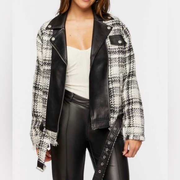 Forever21 Leather Moto Jacket - Picture 1 of 4
